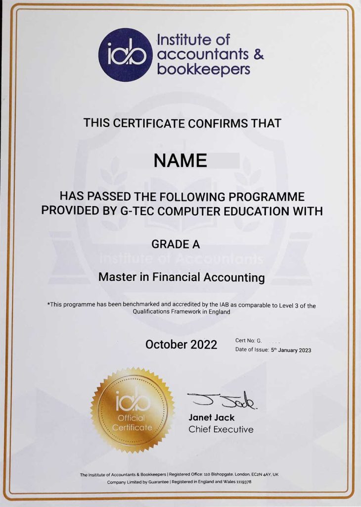 iab certificate