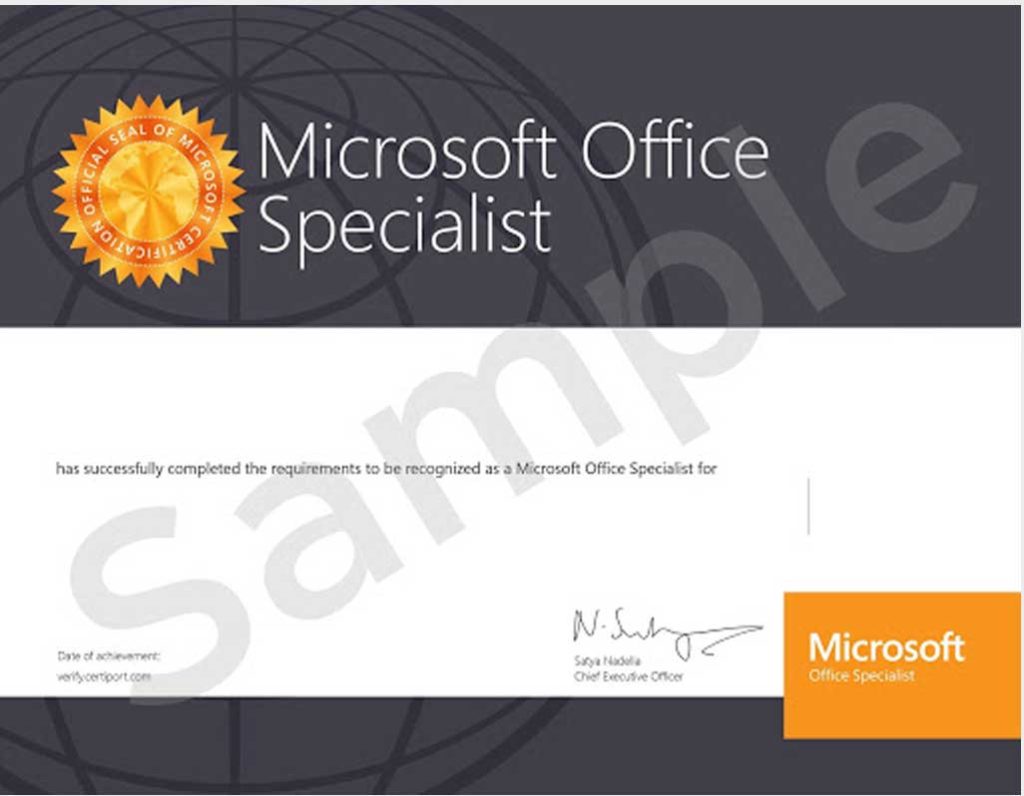 Microsoft certificate